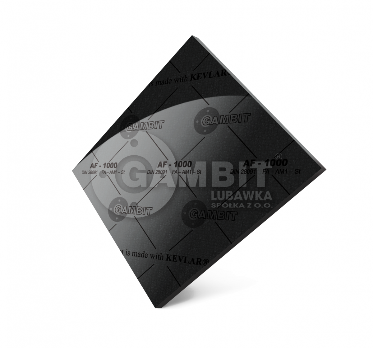 Reinforced gasket paper, thickness 2,00 mm, dimensions sheet 410 x 1000 mm
